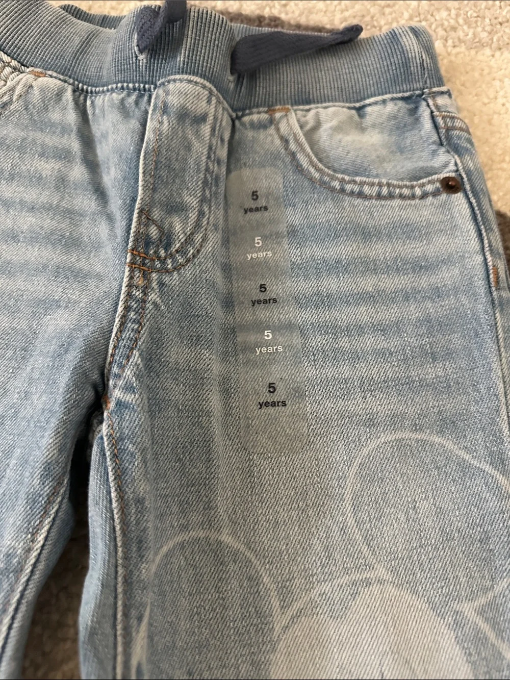 Boys Mickey Mouse denim pants
